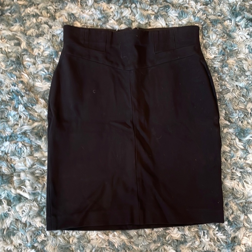 Ann Taylor Petite Pencil Skirt. Navy Blue